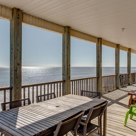 Marisol - Pet Friendly And Gulf Front! Enjoy The Large Deck With Amazing Views! Home Dauphin Island Bagian luar foto