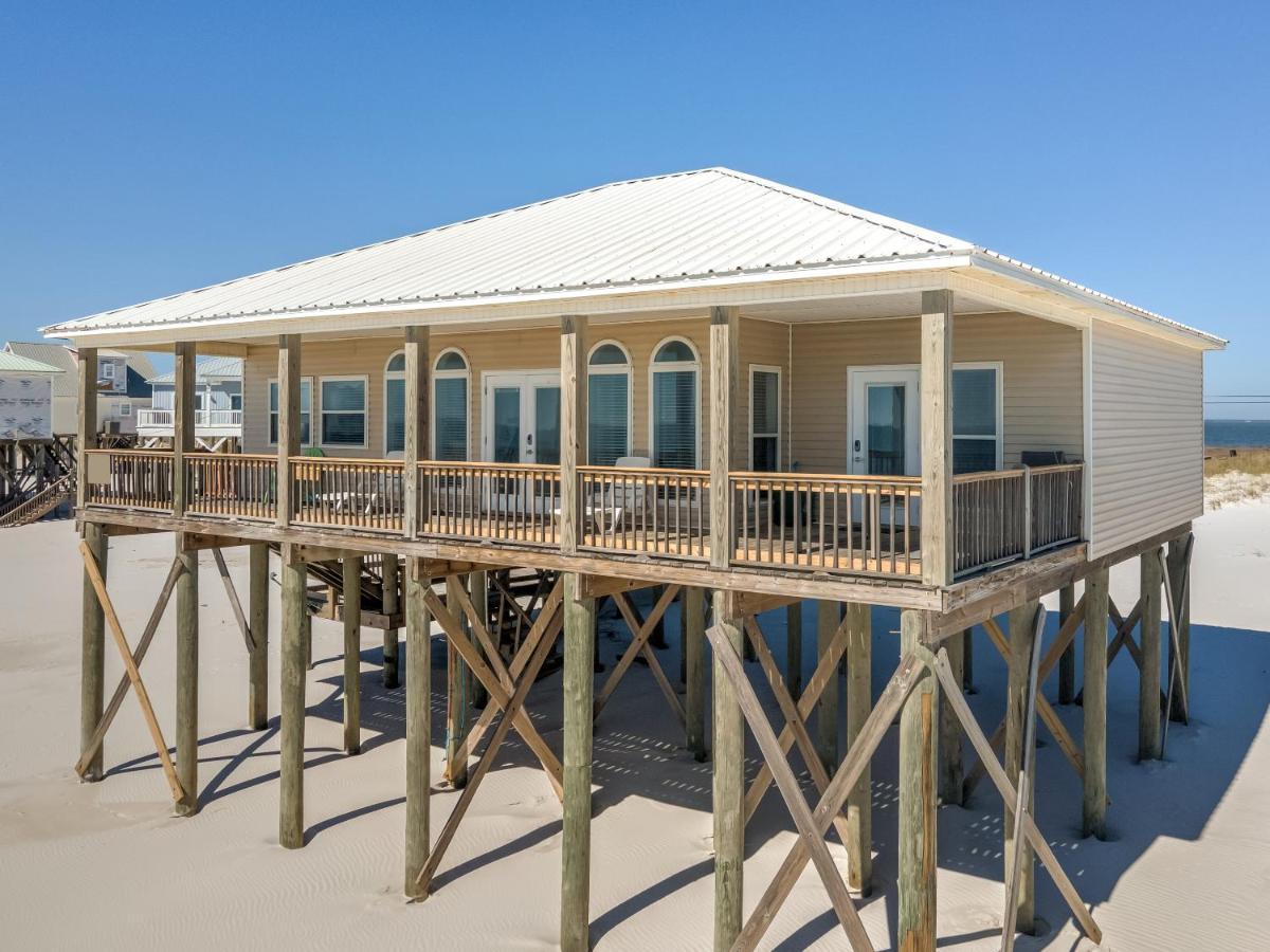 Marisol - Pet Friendly And Gulf Front! Enjoy The Large Deck With Amazing Views! Home Dauphin Island Bagian luar foto