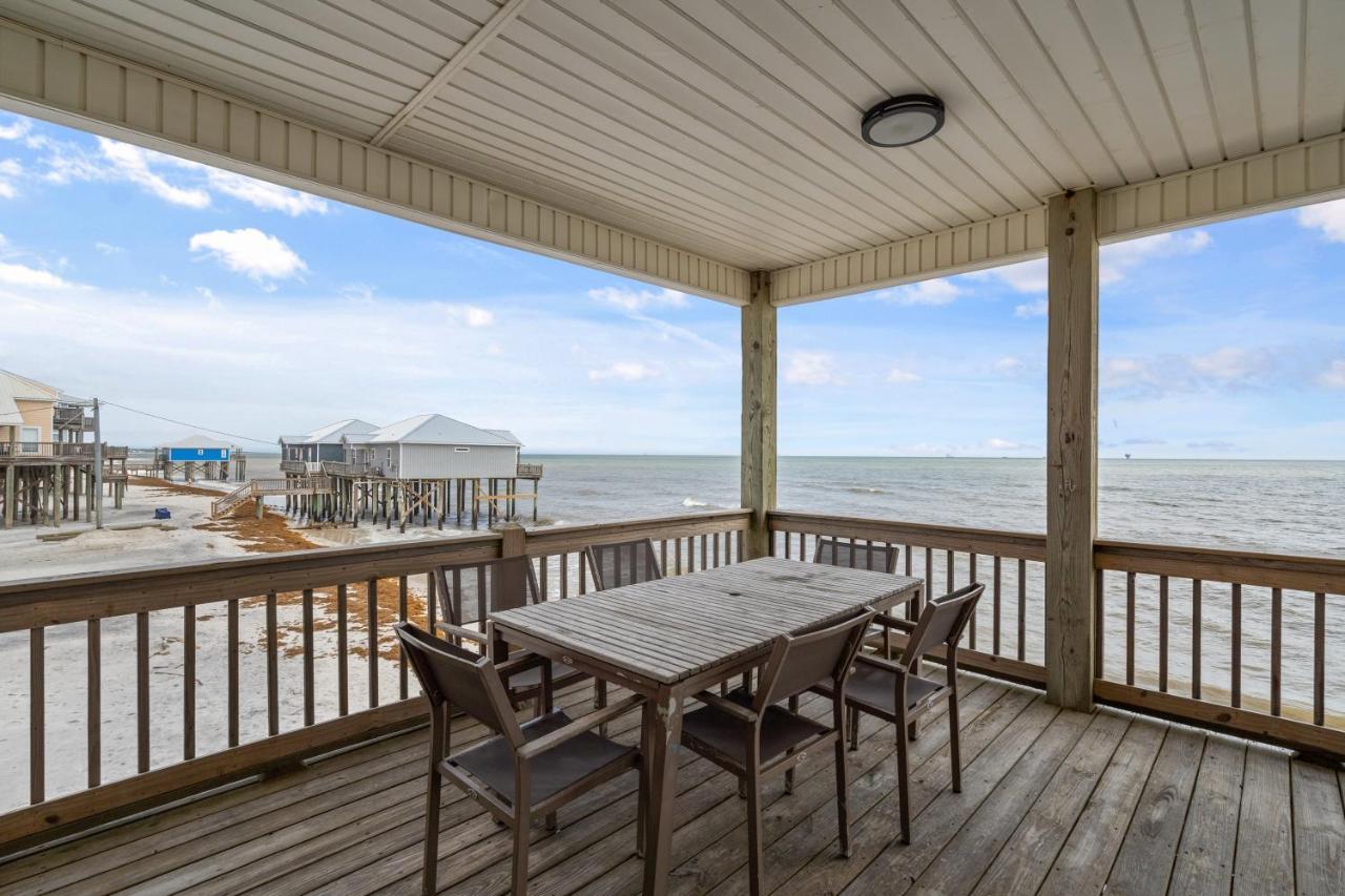 Marisol - Pet Friendly And Gulf Front! Enjoy The Large Deck With Amazing Views! Home Dauphin Island Bagian luar foto